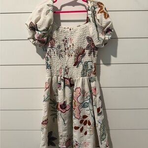 Forever‎ 21 Floral Embroidered Kids Dress Girls 9/10